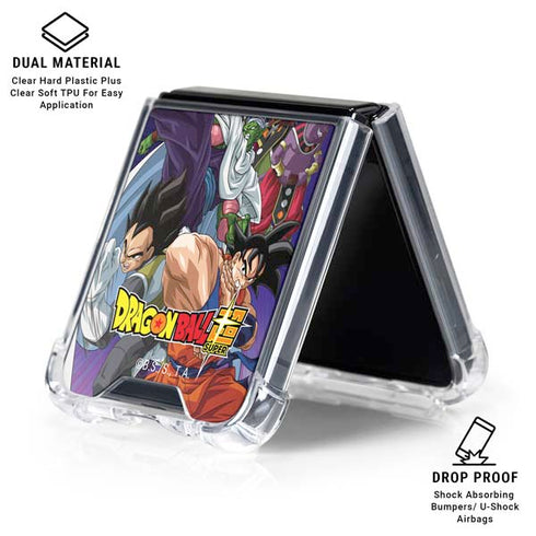 Dragon Ball Super Group Galaxy Z Flip6 Clear Case